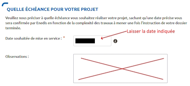 Echéance du projet